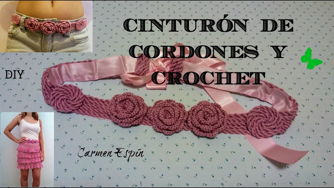 Cinturón de Cordones y crochet: DIY