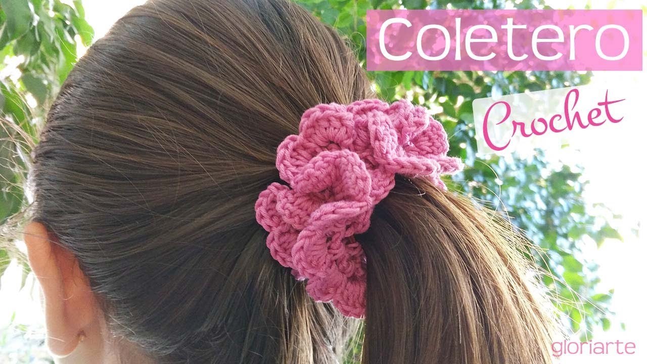 Coletero | Portavelas de ganchillo. Scrunchie hair | Candleholder crochet