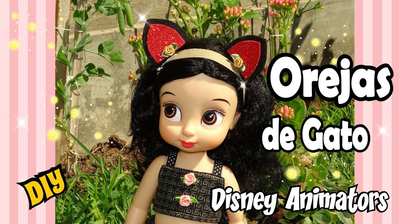 Como hacer Ganchitos Oreja de gatos DIY para muñecas y niñas Tutorial