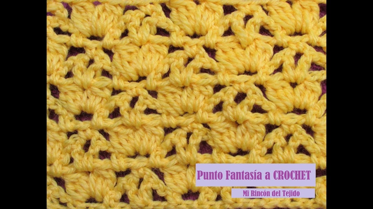 Cómo tejer punto fantasía a crochet - Mi Rincón del Tejido