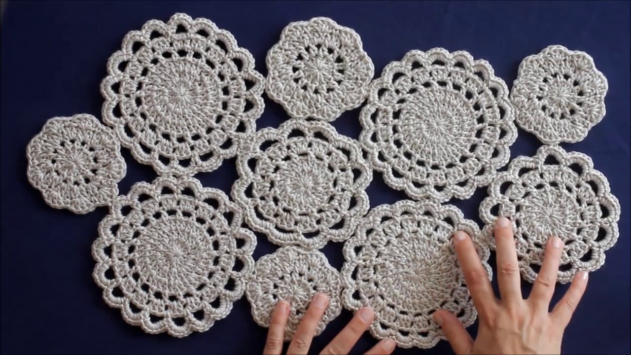 CROCHET: Tapete con rosetones
