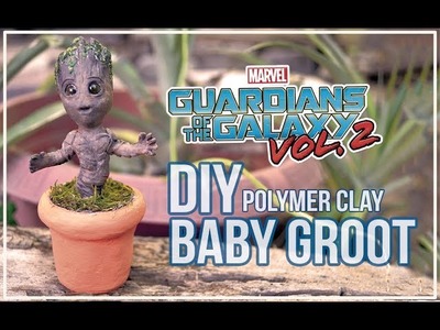 DIY How to make a Baby Groot's flower pot - Tutorial Maceta Baby groot