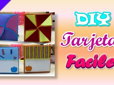 DIY TARJETAS FACILES Y BONITAS (paso a paso) | MARKOS CRAFTS