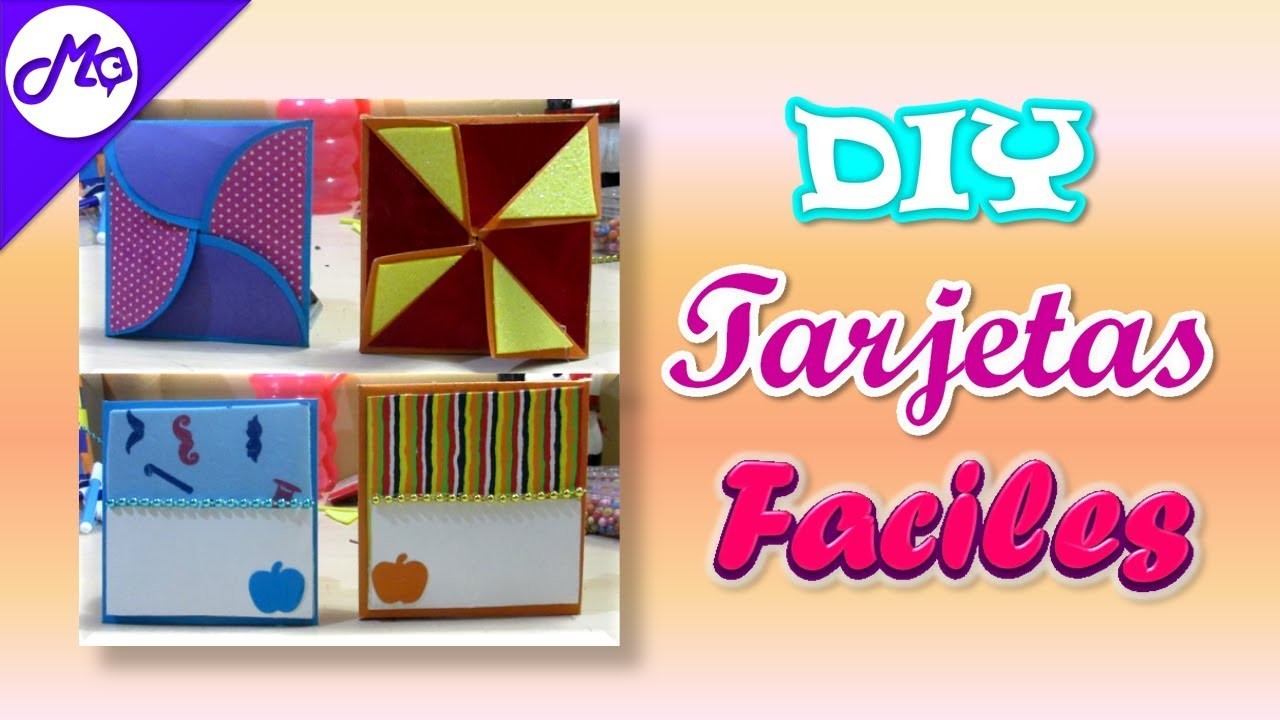 DIY TARJETAS FACILES Y BONITAS (paso a paso) | MARKOS CRAFTS