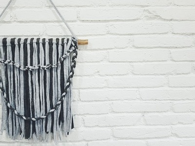 DIY: Tutorial tapiz de trapillo para la pared