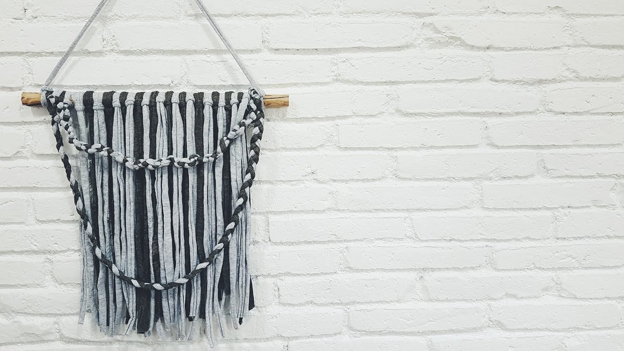 DIY: Tutorial tapiz de trapillo para la pared