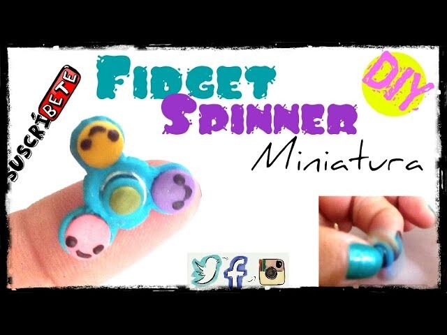 Fidget Spinner de Arcilla Polimérica. Miniatura DIY