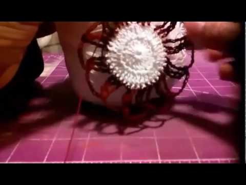 Flor Para Carpeta Tejida a Crochet