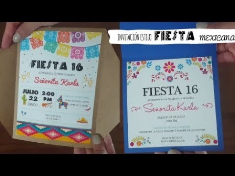 INVITACIÓN estilo Fiesta Mexicana | Ideas DIY para fiestas TUTORIAL