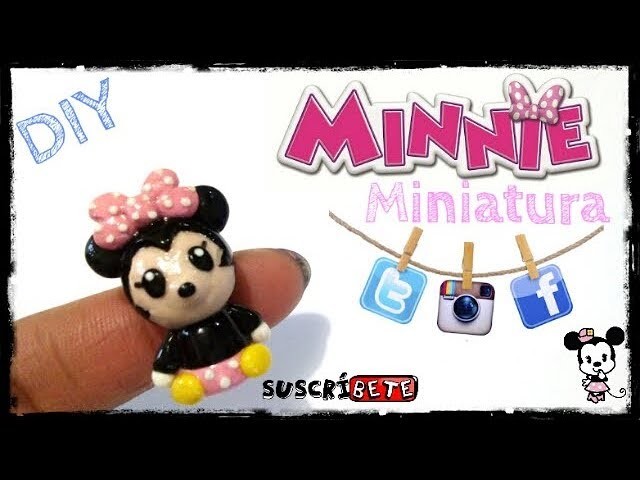 Minnie Mouse Arcilla Polimerica | Fimo | Polymer Clay | Plastilina | Porcelana fria