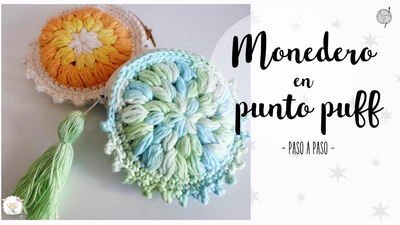 Monedero en punto puff a crochet | easy crochet purse