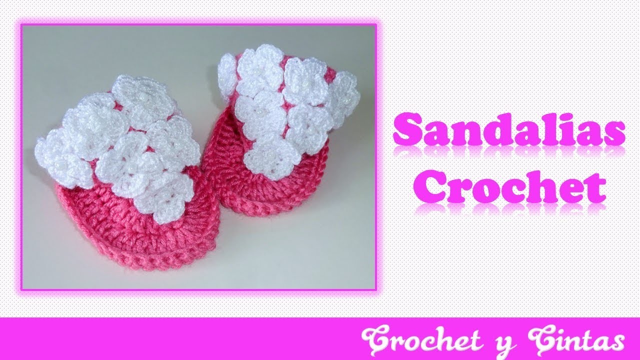 Sandalias de verano para bebés a Crochet – Parte 2