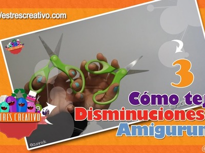 TEJER DISMINUCIONES A CROCHET