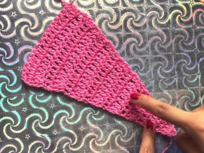 Vincha o diadema piramidal tejida a crochet ~ Nya Crochet ❤️