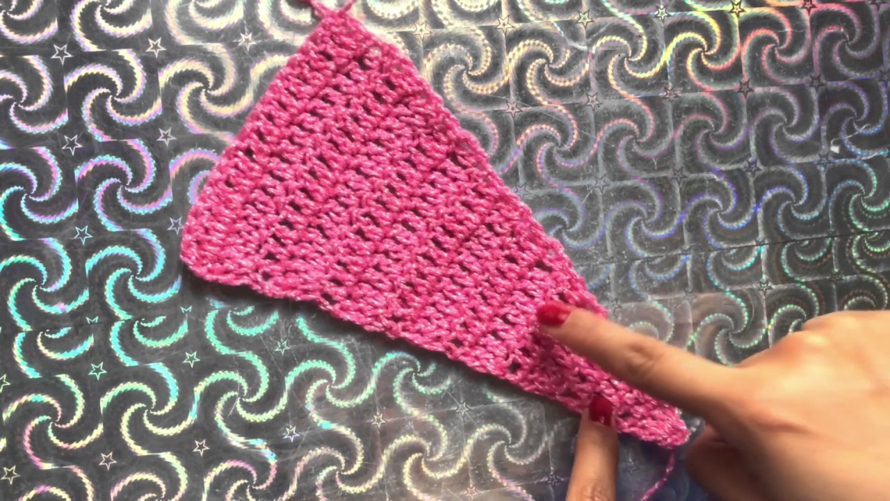 Vincha o diadema piramidal tejida a crochet ~ Nya Crochet ❤️
