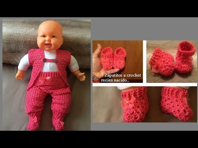 Zapatitos a crochet recién nacido ????( todas las tallas)