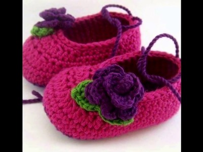 Zapatos niños tejidos a crochet