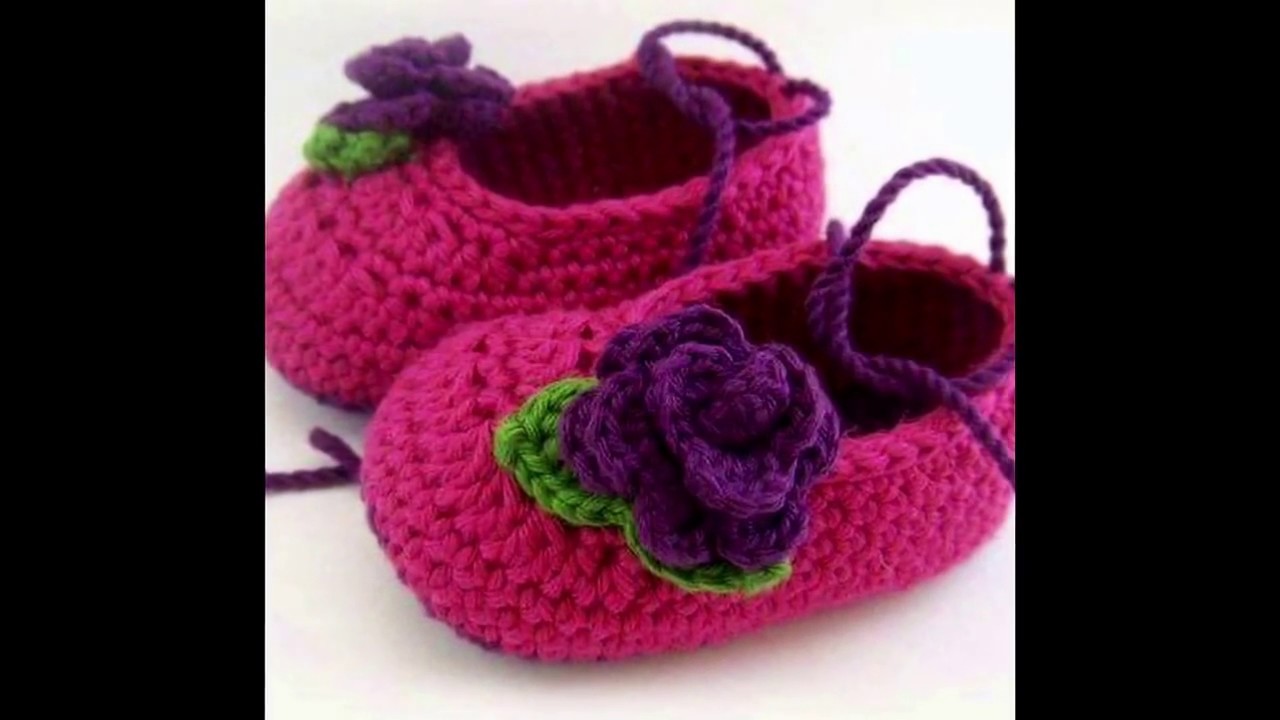 Zapatos niños tejidos a crochet