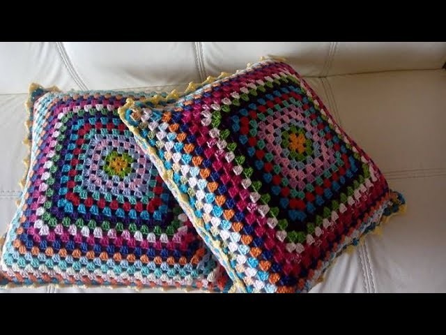 COJIN O ALMOHADON A CROCHET PASO A PASO.