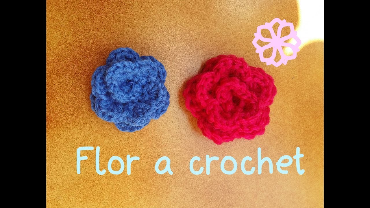 Cómo hacer una flor de ganchillo | How to make crochet flower