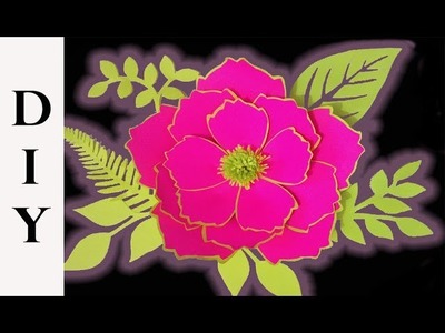 Como hacer una flor de papel decorativa | DIY paper flower tutorial