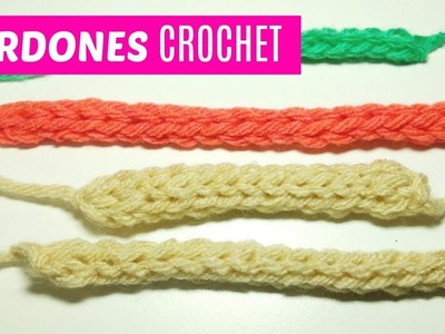 Cordones redondos a crochet