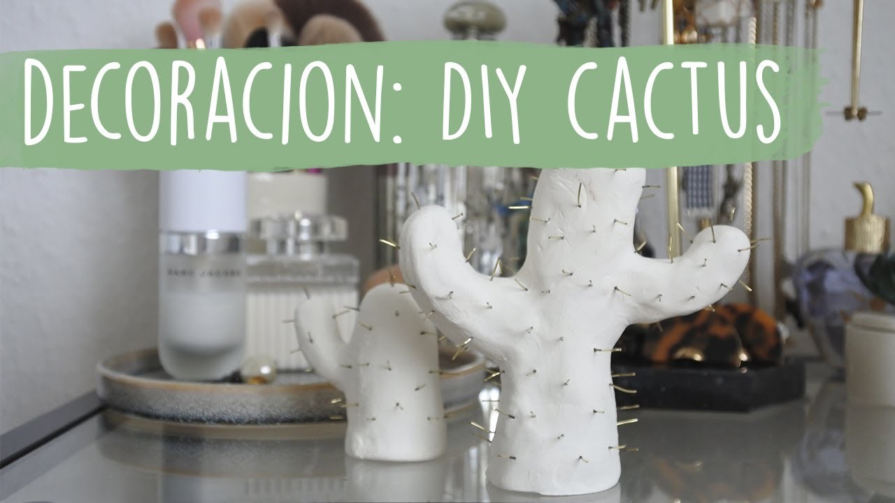 DIY Cactus: decoración.organizador de anillos