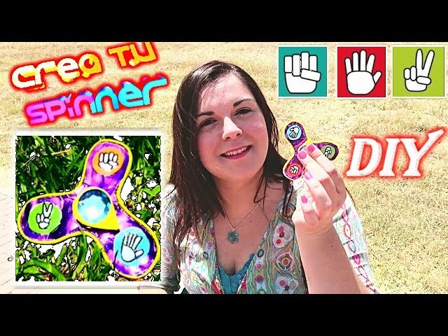 DIY: Cómo hacer un Fidget Spinner con el juego de piedra papel y tijera ✊✋✌ FÁCIL Y RÁPIDO.