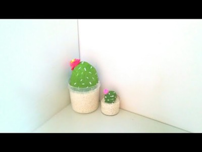 Diy ROOM DECOR ✔ Cactus con flor Tumblr