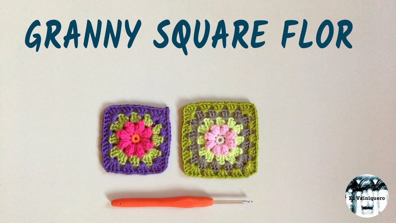 Granny square - Flor - Crochet