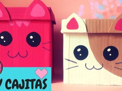 How to make a box  kawaii Como hacer una caja kawaii DIY manualida des para organizar  Diy Cute