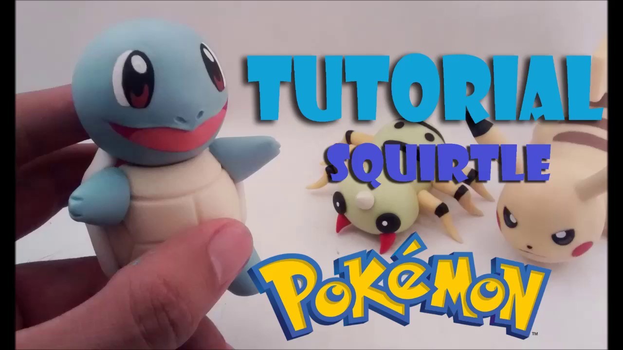 How to make Squirtle Cold Porcelain Tutorial. Como hacer al Pokemon Squirtle en Porcelana Fría