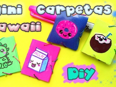 Mini carpetas kawaii | útiles escolares DIY