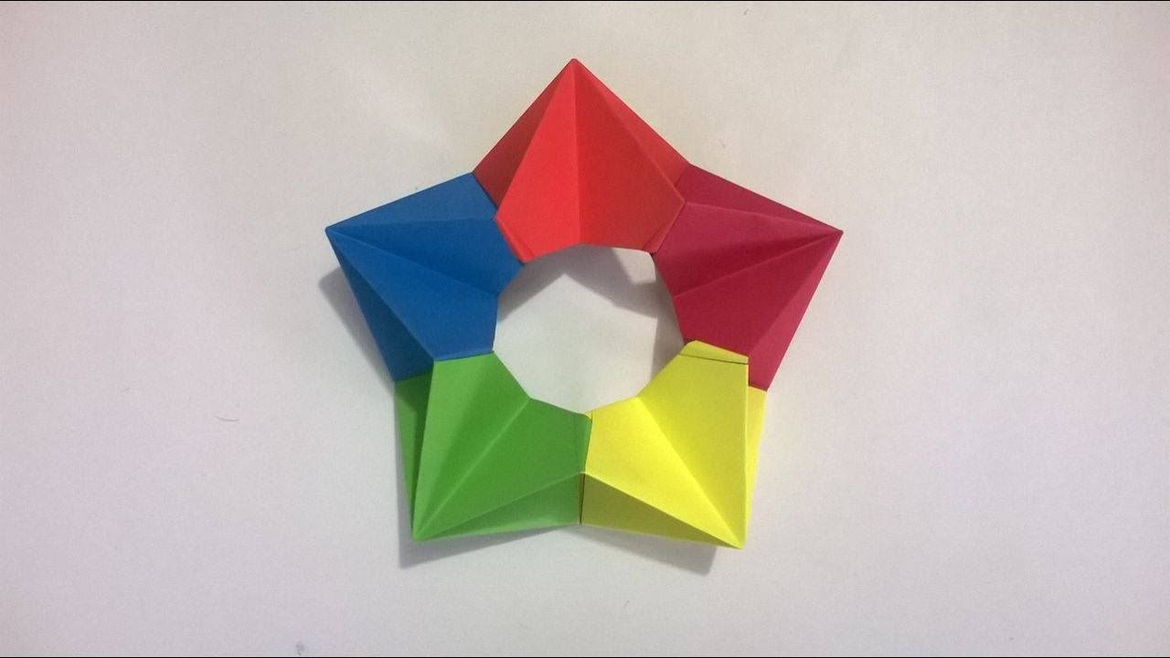 Origami Estrella 3D de papel -  Origami 3D Paper Star
