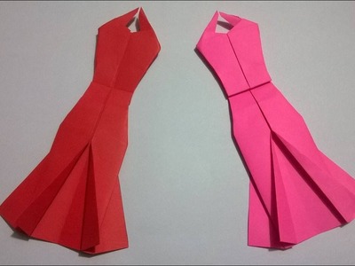 Origami Vestido de papel - How to make an origami paper dress