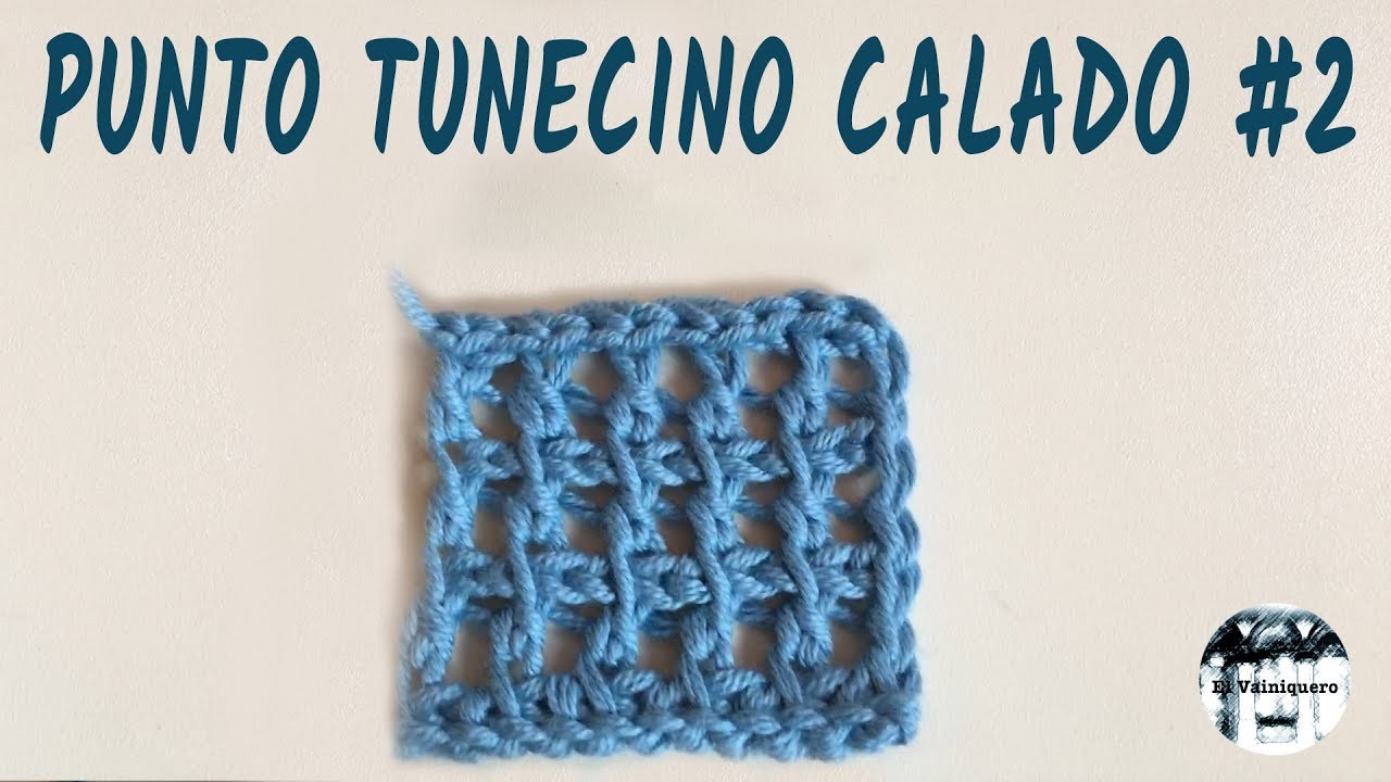 Punto calado tunecino #2 - Crochet tunecino