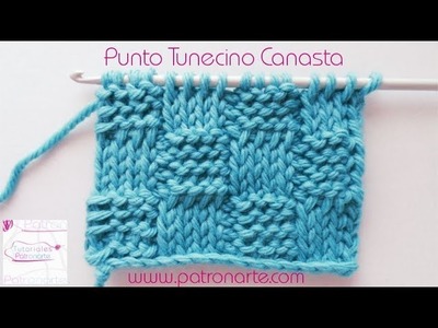 Punto Tunecino Canasta - Crochet Tunecino Canasta