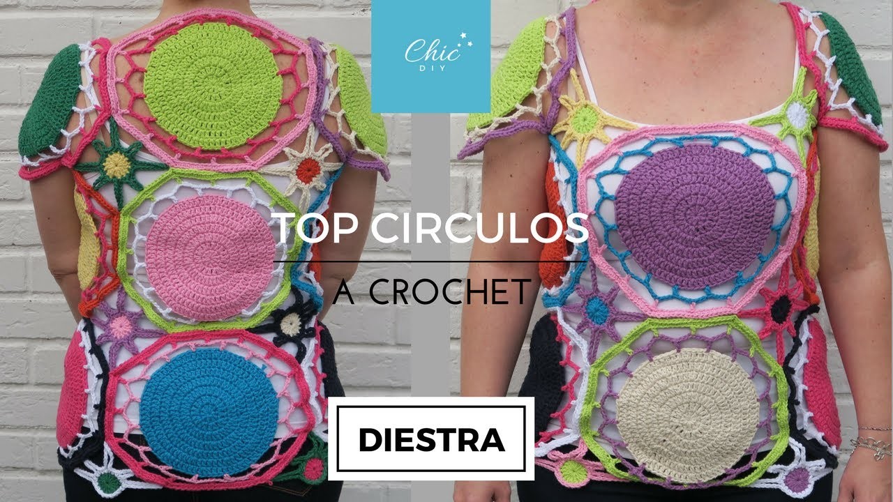 TOP CIRCULOS A CROCHET | DIESTRA | CHIC DIY