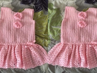 VESTIDOS tejidos a crochet para niñas y bebes