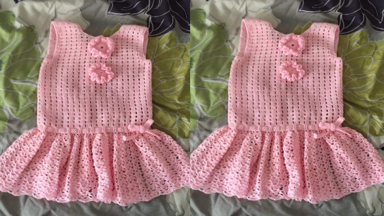 VESTIDOS tejidos a crochet para niñas y bebes