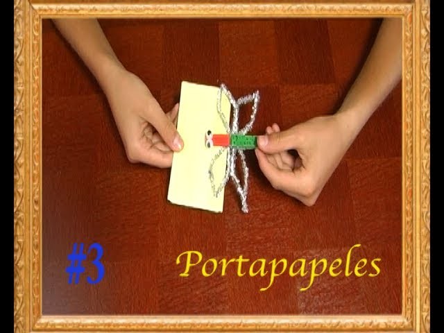 #276 Portapapeles de mariposa manualidades para niños faciles de hacer en casa