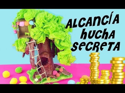 ALCANCÍA ÁRBOL SECRETA ★ MANUALIDADES FÁCILES  - DIY HUCHA