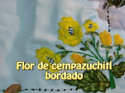 Flor de cempazuchitl bordado |Creaciones y manualidades angeles