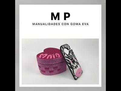 MANUALIDADES CON GOMA EVA. MATERIALES MP