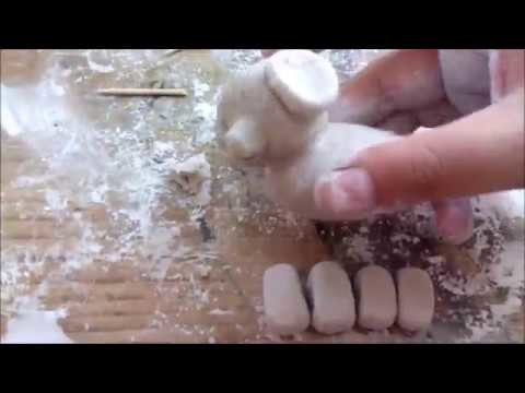 Manualidades Pug de ceramica fria