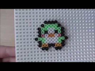 Mini pingüino ~ Hama Beads MIDI