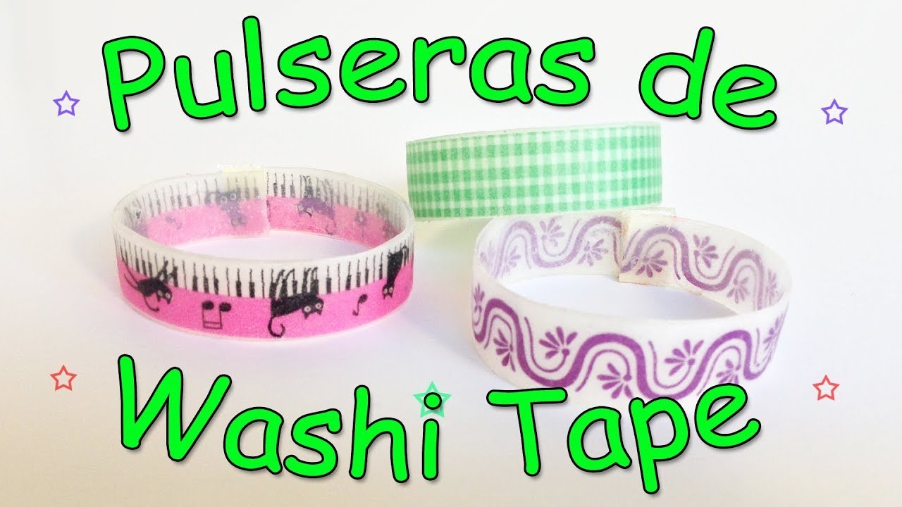 Pulseras de Washi Tape - Manualidades Para Todos