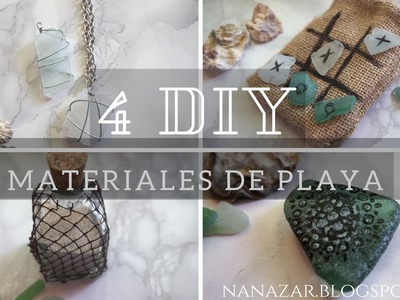 4 DIY con materiales playeros (Beach materials)