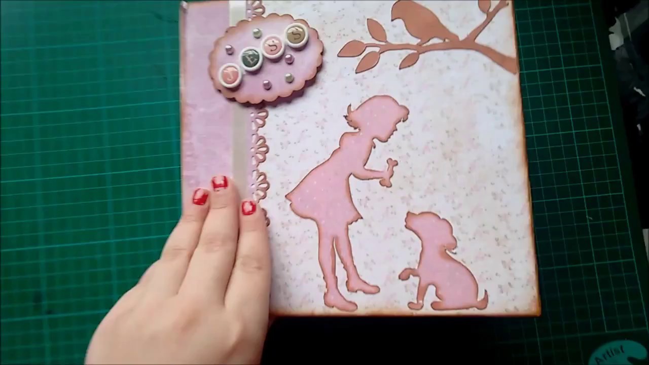 Album de fotos con lomo - scrapbooking