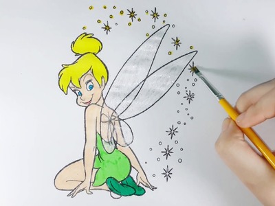 Aprendiendo a dibujar y colorear Tinkerbell | Animaciones y Dibujos para Niños